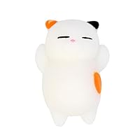 Islandse❤3pcs Cute Mochi Squishy Cat Squeeze Healing Fun Kids Kawaii Toy Stress Reliever Decor