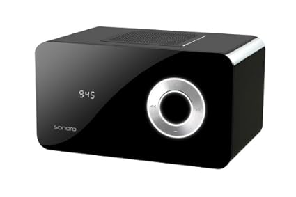 sonoro elements Design Radio AU-4000 BL Radio-Player (LCD-Anzeige, UKW-Tuner, AUX-Eingang) schwarz