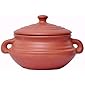 vaghbhatt Hand Made Clay Kadai, Pottery Earthen Kadai Natural Glazed Clay Cooker for Cooking with Covering Lid and…