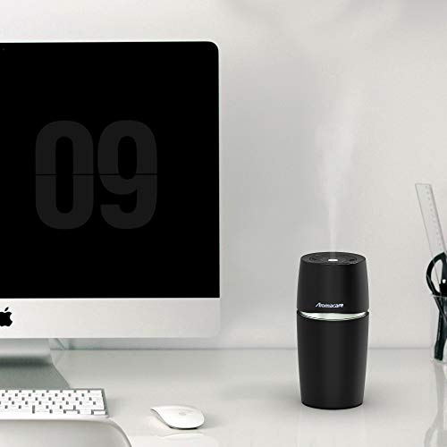 Aromacare 90ml Essential Oil Diffuser for Car, USB Car Diffuser,Portable Mini Car Cup Diffuser/Humidifier, Perfect Air Freshener for Vehicle, Travel Size, Black