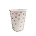 Rose Gold Plates and Cups set for 50 - Disposable Rose Gold paper plates and cups 150 pcs total. Bonus Party Printables Ebook included