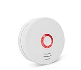 Lazaga Smoke Detector,Smoke and Fire Alarm with UL Listed GS528A,Smoke Monitor Warning Alarm Sensor Detector Battery Powered(Battery included)