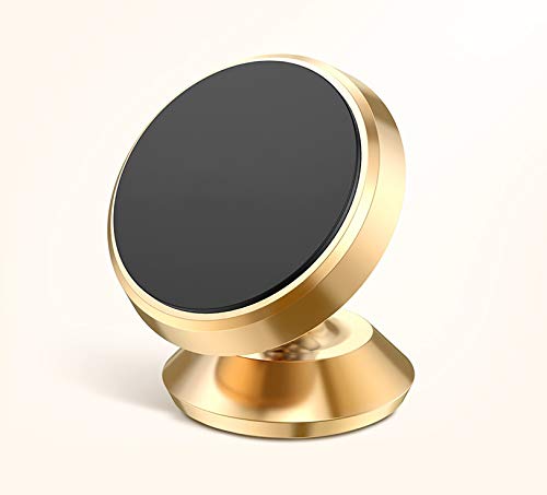 HIKER Aluminium Metal Portable 360 Degree Rotating Magnetic Mobile Holder for Car, Office, Desk, Home and Table (Gold) HIKER Aluminium Metal Portable 360 Degree Rotating Magnetic Mobile Holder for Car, Office, Desk, Home and Table (Gold)