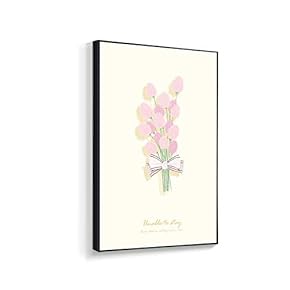 Framed Canvas Wall Art for Living Room, Bedroom Beautiful Bunch Flowers Canvas Prints for Home Decoration Ready to Hanging - 16x24 inches