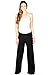 TOP LEGGING TL Womens Made in USA Comfy Wide Leg Long Boho Maternity Palazzo Gaucho Pants Black,Large