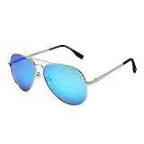 PGXT Premium Full Mirrored Aviator W/ Flash Mirror Lens Uv400 Sunglasses Eyewear
