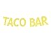 Gold Glitter Taco Bar Banner, Mexican Theme Party Decorations Signs Bunting Garland Photo Booth Props For Fiesta Party, Cinco De Mayo
