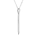 Monily Vintage Necklace Feather Pendent Long Chain Charm Necklace for Women