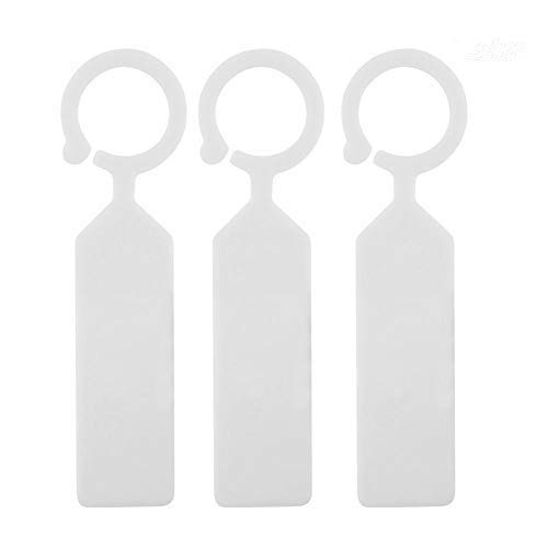 TOPINCN Plastic Hanging Plant Labels 100 Pcs Plant Tree Nursery Seedling Tags Reusable Waterproof Garden Decor 11 * 2.4Cm(White)