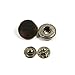 30 Sets Heavy Duty Snap Fasteners, BetterJonny 15mm Gunmetal Black Poppers Press Stud Rivet for Leather Craft Sewing Clothing