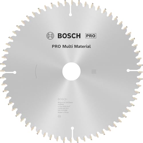 Bosch Accessories Bosch Professional 1x Kreissaegeblatt Multi Material (fuer Multimaterial, Saegeblatt Ø 230 x 30 x 2,4 mm, 64 Zaehne, Zubehoer Kreissaege)