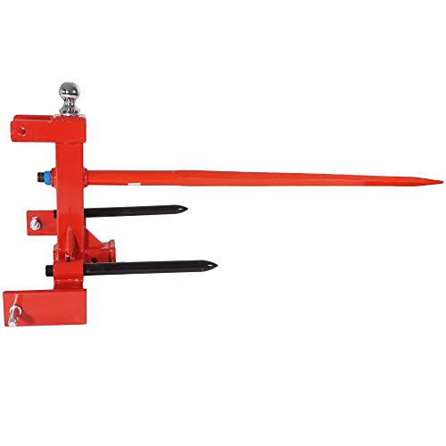Titan 3 Pt Cat 1 Tractor Trailer Receiver Hitch, 49" Hay Spear & 2 Stabilizers - Thumbnail 7