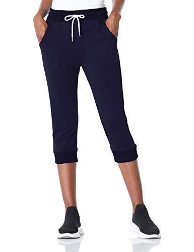 7GOALS Capri Pants for Women Workout Causal French Terry Sweatpants Joggers Cropped Cotton Pants wit - //coolthings.us