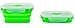 KUUK Collapsible Silicone Food Container - Small Size (12 oz), 3 Pack