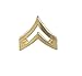 Police Fire EMS Army Collar Brass Pins Insignia Emblem Badges (Assorted Styles) (Corporal - Gold)