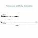 Heybee Trekking/Hiking/Walking Poles,1 Pair (2 Pack) Ultralight Ultrastrong 7075 Aerospace Aluminum Thick-Walled Pipe EVA Handle Telescoping Climbing Alpenstocks (ONE Year Warranty)