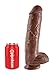 Pipedream King Cock with Balls, Brown, 11 Inch