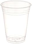 SOLO Cup Company Plastic Party Cold Cups, 16 oz, Clear, 100 pack