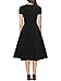 oxiuly Women Casual Dress Round Neck Soft Cotton Floral A-Line Midi Summer Dresses with Pockets OX262