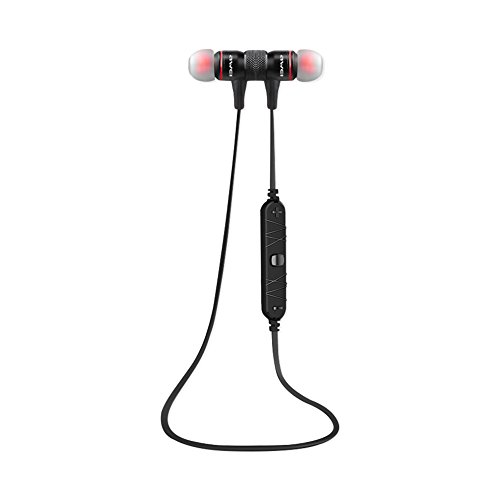 Bluetooth headphones,AWEI V4.1 Best Wireless Smart Magnetic earbuds with Microphone Stereo In-Ear Headsets Noise Cancelling earphones for iphone Android Samsung