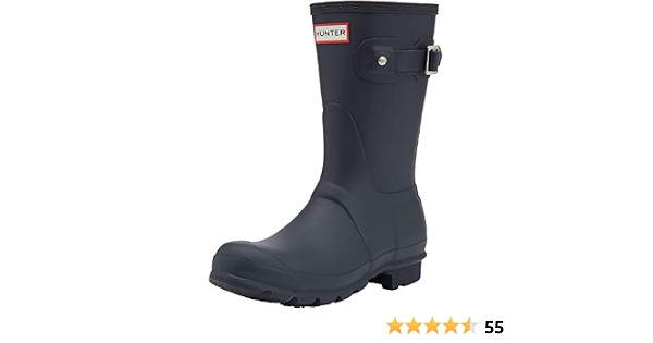 Amazon.com: Hunter Botas de lluvia cortas originales para mujer, Azul, 6 :  Hunter: Ropa, Zapatos y Joyería