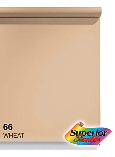 Superior Seamless Photography Background Paper, 66 Wheat (107 inches Wide x 36 feet Long)