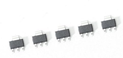 5 pices voltage regulator AMS1117 input 18V; output 3,3V for Arduino Prototyping