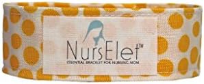 NursElet - Baby Nursing Bracelet for Hands-free Breastfeeding or Pumping, Breastfeeding Bracelet Reminder for Mom: Qty 1 (Be Bright)