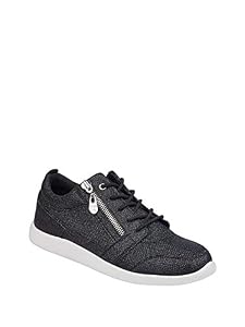 Image of G By Guess Womens Blazin Metallic Zipper Fashion, Black Fabric, Size 10.0
