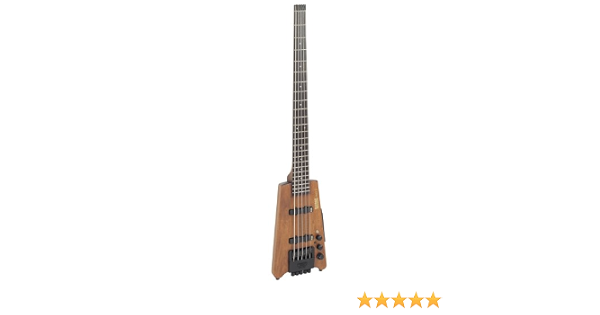 Amazon.com: Hohner b2av-ws Headless bajo eléctrico (5 cuerdas, Nogal  mancha) : Instrumentos Musicales