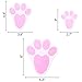 Geefuun 24Ct Easter Decorations Bunny Paw Prints Footprint Stickers - Party Decor Ornaments - Floor Clings Decals