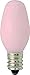 GE Lighting 26222 4-Watt 14-Lumen C7 Night Light Bulb, Pink, 2-Pack