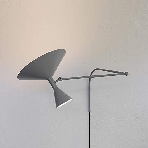 Nemo Lighting Lampe de Marseille matt grey wall lamp