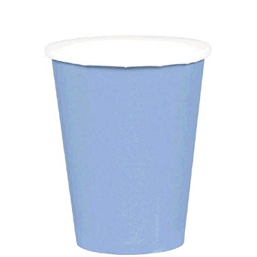 Disposble Party Paper Cups Tableware, Pastel Blue, Paper , 9oz., Pack of 20