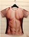 Muscle Six Pack Abs T-shirt for Man, L