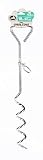 Pet Champion 18 Inch Steel Metal Spiral Tie Out Stake, Standard