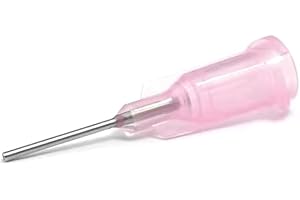 SANANTS - 20GA 1/2 Inch Dispensing Needle - Blunt Tip Luer Lock - Fluid Manifold Channel - 50 PCS,Pink