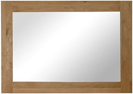 Yabbyou Solid Oak Mirror Bevelled Glass 102cm by 72cm