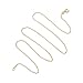 KEZEF Creations 1.3mm Cable Chain Necklace Gold Plated Silver, Rose Gold Plated Silver, Sterling Silver & Rhodium Plated Silver - Sizes 12-36 Inch