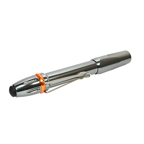 HQRP 365nm 3W Blacklight UV LED Pen Style Flashlight for Rocks/Stones / Crystals Illumination/Glow / Fluorescence and Mineral Hunting plus HQRP UV Meter
