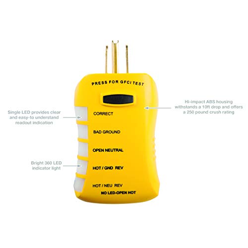 Sperry Instruments ESK2 NonContact Voltage Detector and GFCI Outlet