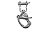 Five Oceans Stainless Steel 5-Inch Jaw Swivel Eye Snap Shackle - FO448