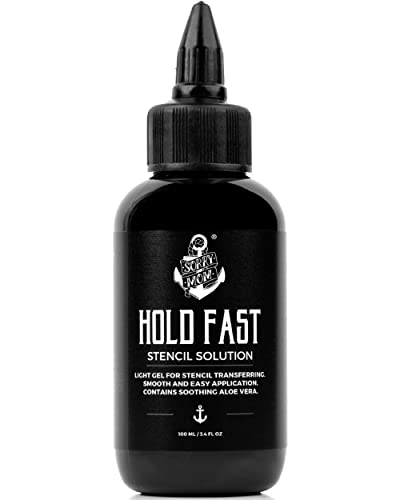 Sorry Mom Tattoo Stencil Gel Solution - Tattoo Transfer Gel for Tattooing - Long Lasting, Clear & Dark Stencils - The Original HOLD FAST - Developed in the USA by Professional Artists (3.4 oz)