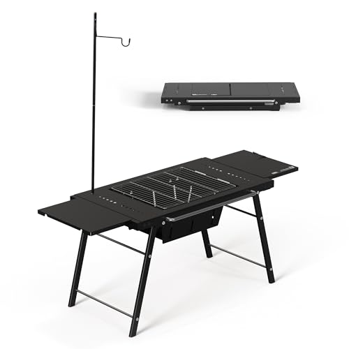 Naturehike 2-in-1 Portable Charcoal Grill, Folding