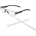 HiCycle2 Replacement Temple Tips Ear Socks Nose Pads for IC! IC Berlin Eyeglass Frames (White)