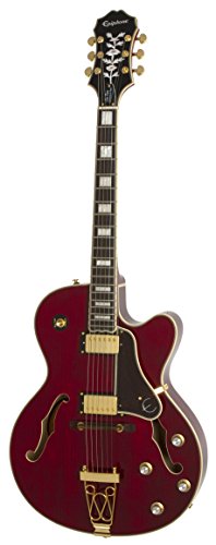 Epiphone "Joe Pass" EMPEROR-II PRO Hollow Body Electric Guitar with Coil Tapping, Wine Red
