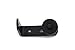 Small Black Bottom Guide Stay Roller Adjustable for Barn Door Hardware