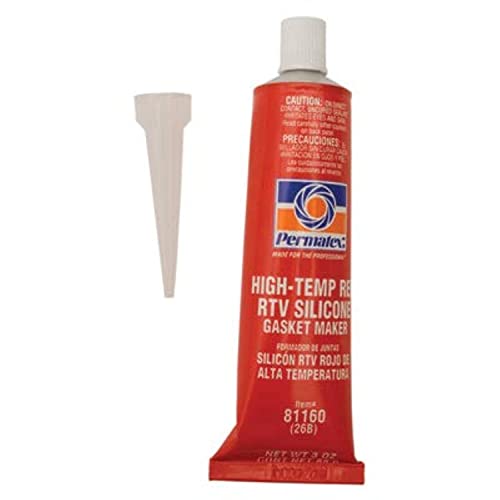 Permatex 81160 HighTemp Red RTV Silicone Gasket, 3 oz Pricepulse