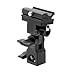 ePhoto 2 x Off Camera Flash Photography Umbrella Flash Shoe Mount Swivel Flash Adapter