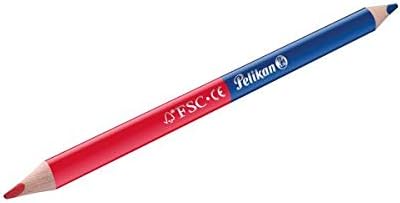 Pelikan 81118 Coloured Pencils (Thick, Triangular) Pack of 2 Red and Blue, 2 count (Pack of 1) - Image 3